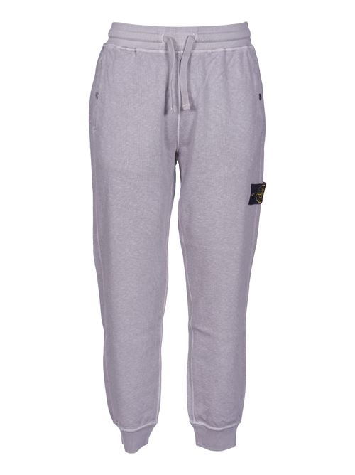 PANTALONE JOGGING IN FELPA STONE ISLAND | 801563260V0164